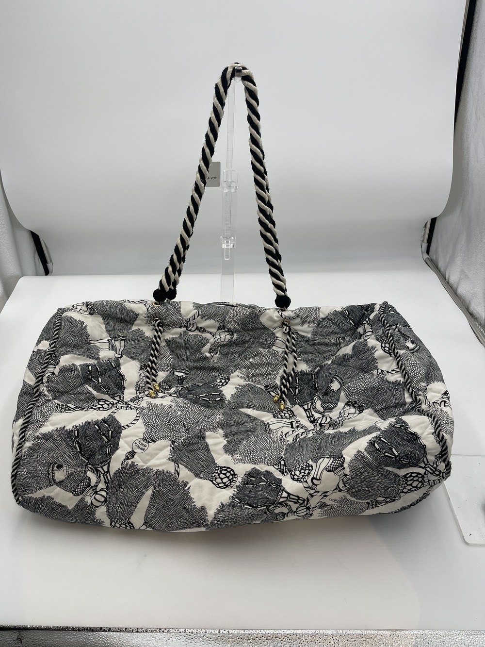 Bottega Veneta Vintage Cotton Tasseled Duffel Bag